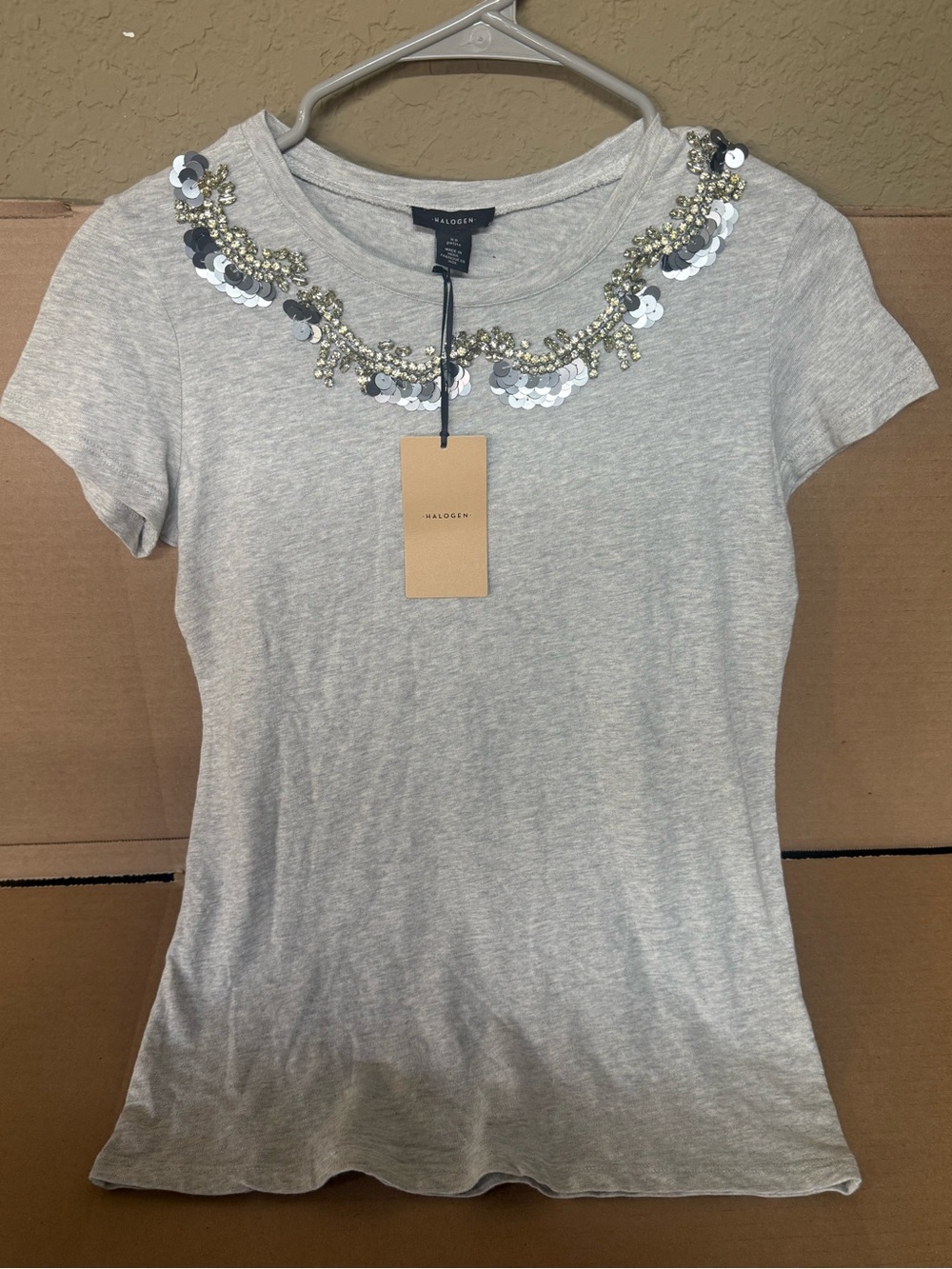 Halogen Light Gray Short Sleeve Tee - Picture 1 of 3